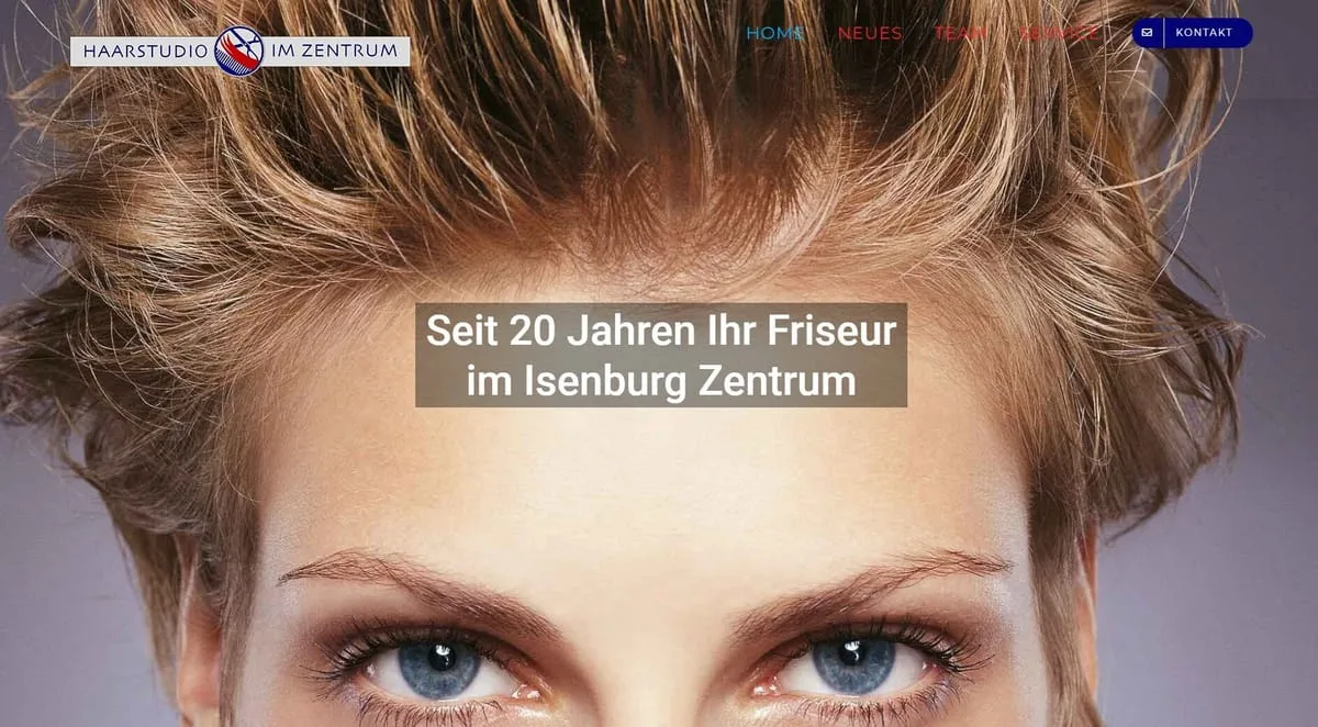 Website von Haarstudio Isenburg