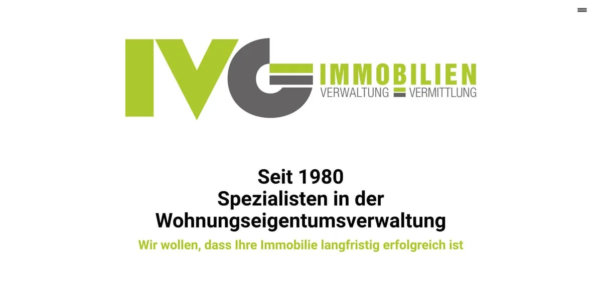 Website von IVG Koblenz